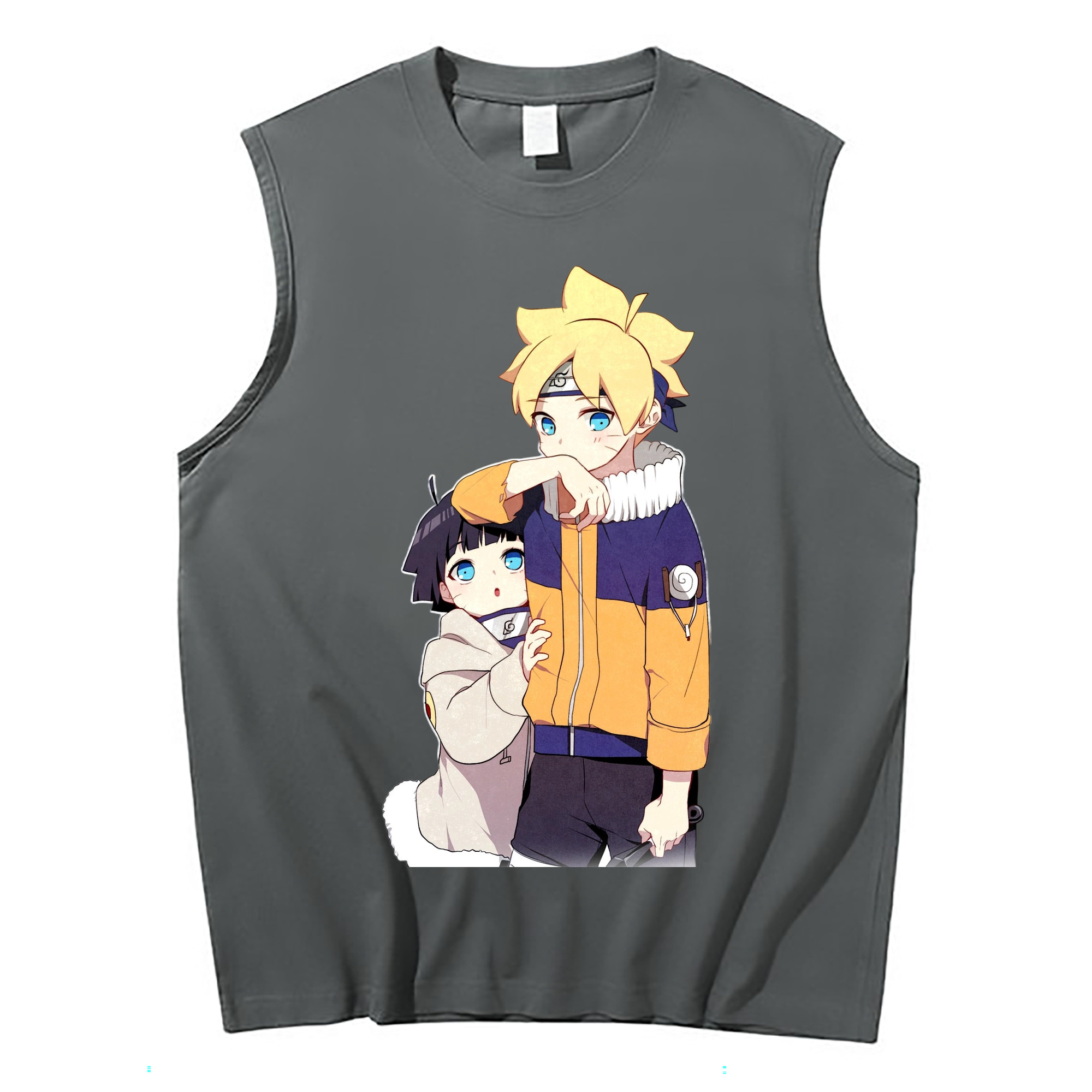 （画像用） NARUTO -ナルト- うずまき ボルト Uzumaki Boruto コットン100％タンクトップ（フロントプリント）